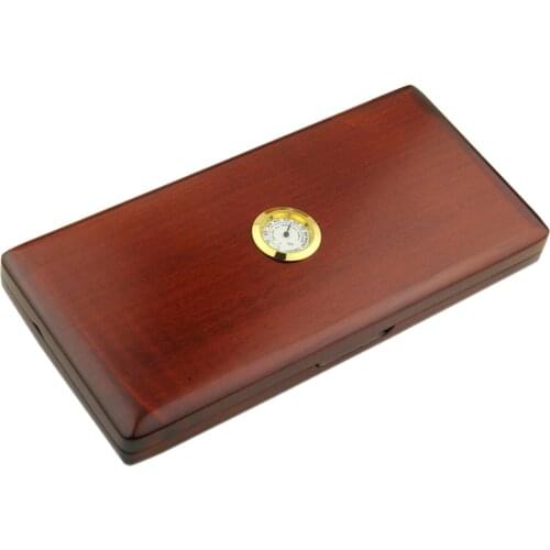 Wooden Oboe Reed Case Bulit-in Hygroneter Reed Storage Box Humidity Control