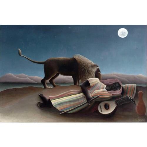 Rousseau sleeping Gypsies The wooden puzzle 1000 pieces ersion jigsaw puzzle white card adult childrens educational toys