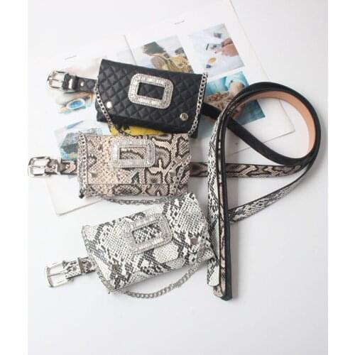 Travel Waist Pack Wallet PU Leather Waist Pouch Vintage Lady Fanny Pack Fashion Belt Bags Leopard Women Waist Bag BZ93