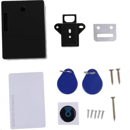 Punch-free Invisible Intelligent Sensor Drawer Lock File Cabinet Anti-theft Lock Wardrobe Shoe Cabinet Door RFID Lock