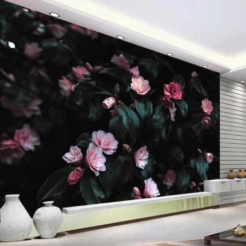 Custom Photo Wallpapers 3D European Style Retro Rose Flower Mural Wall Cloth Brdroom Backdrop Wall Home Decor 3D Wall Painting