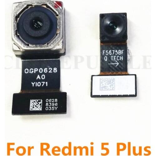 Front Back Camera For Xiaomi Redmi 5 Plus Main rear Big Small camera Flex Cable for Redmi 5 Plus 5P