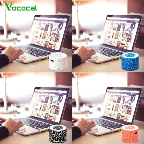 Gosear Fashion USB Portable Mini LED Wireless MP3 Player Music Sound Box Speakers with TF Port for Home Travel Outdoor Sports