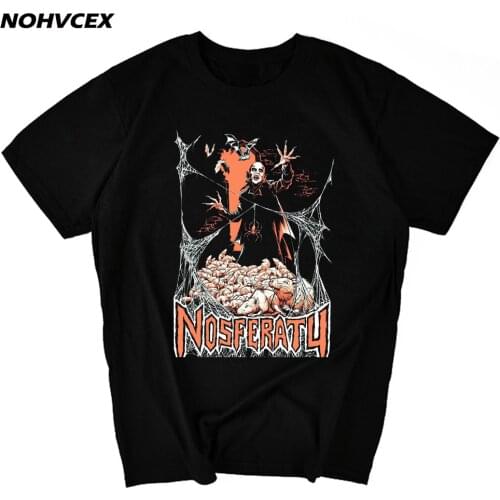 Mens Nosferatu Round Collar Customized T Shirts Top Tee Newest Funny