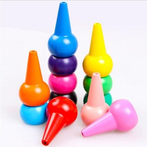 Non-toxic childrens safety color Crayon baby 3D finger art Supplies kindergarten Easy to erase educational kid stationery