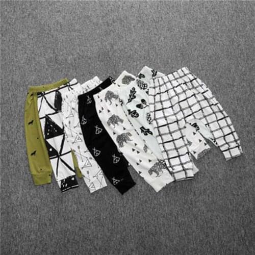 New Leggings Atutmn Cartoon Baby Leggings Children Trousers Harem Pants Baby Boy Trousers Baby Clothes Newborn