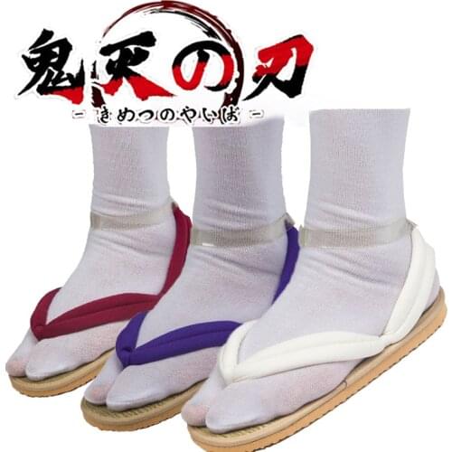 Cosplay Shoes Anime Demon Slayer Kamado Nezuko Kamado Tanjirou Clogs Flip-flops Slippers Kimetsu No Yaiba Sandals Shoe Gifts