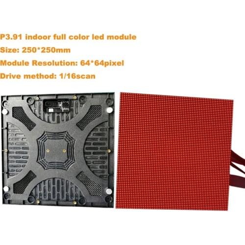 Full color P3.91 250*250mm led module indoor led matrix rgb 64*64dots smd led display placa de video pantalla led exterior P3 P6