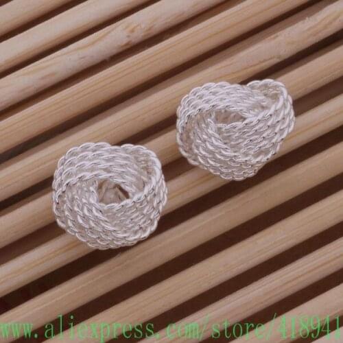 Silver Plated earrings , Silver Plated fashion jewelry , tennis /eimamzta bjoakava AE336