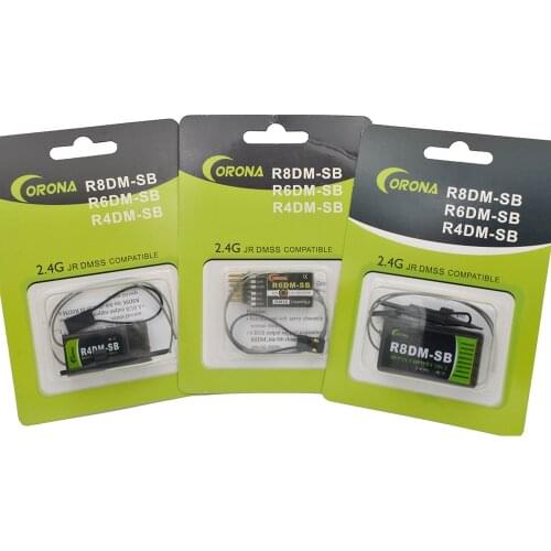 Corona R4DM-SB/R6DM-SB/ R8DM-SB 2.4G 4CH JRDMSS Compatible Receiver w/ S.Bus Support JR DMSS XG6 XG7 XG8 XG11