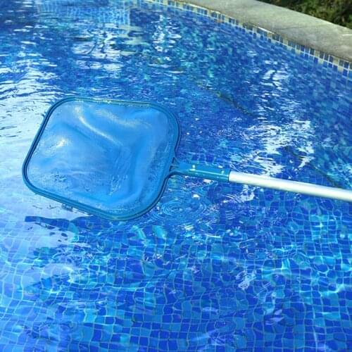 Lightweight Water Fishing ABS Net Swimming Pool Shallow/Deep Spa Hot Tub Leaf Skimmer Rake Mesh Frame Cleaning Net Pool Tools