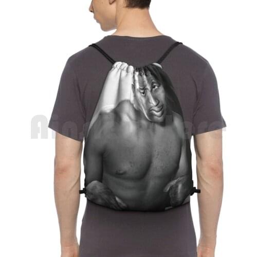 Sugar Ray Robinson Backpack Drawstring Bags Gym Bag Waterproof Sugar Ray Robinson Boxing Fighting Combat 1940S 40S Retro