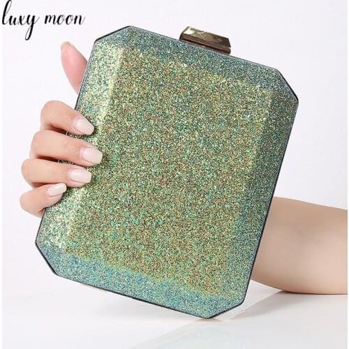 Shiny Clutch Bags for Women Small Purses and Handbags Elegent Banquet Handbags for Women Shoulder Bolsa Para Festa a Noite Z174