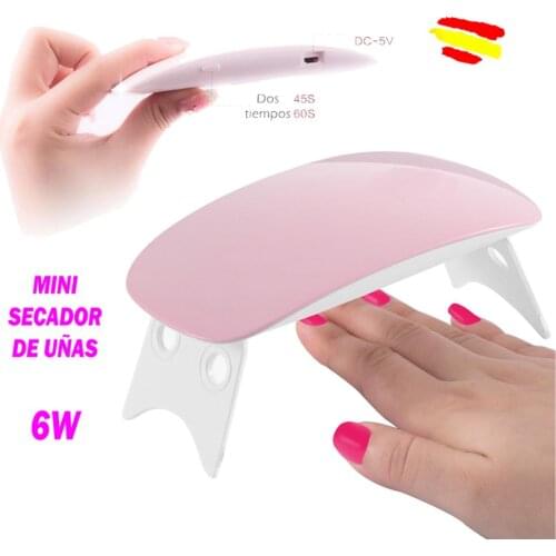 Dryer UV Gel tips Gel Portatil Lampara Led UV ultraviolet 6W-manicure SunMini