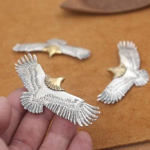 S925 Sterling Silver Takahashi Goro Jewelry Retro Thai Silver Men And Women Popular Eagle Pendant