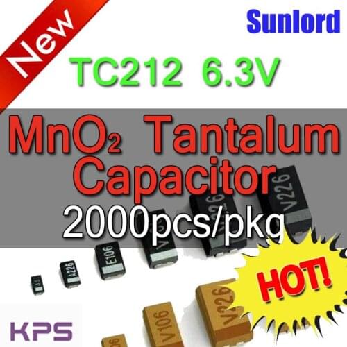 TC212B 6-25V Chip Solid MnO2 Tantalum Capacitors Communication Consumer electronics Instruments Medical 5G Industrial UAWEI