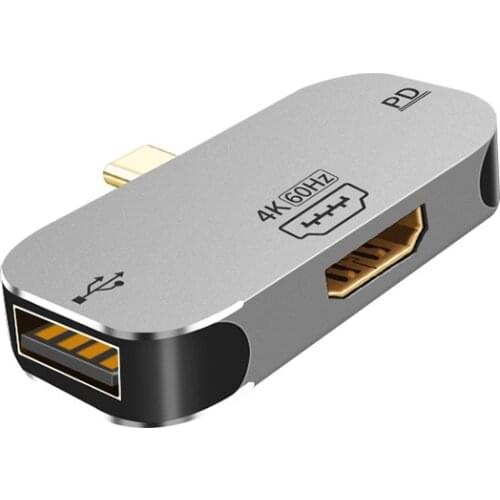 USB Type C HUB USB C to 4K HDMI-compatible Mini DP USB 2.0 PD 100W Quick Charger Splitter Docking Station for MacBook Pro