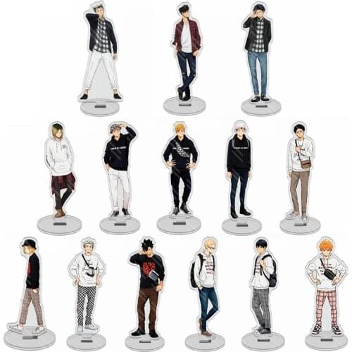 Japan Anime Haikyuu Figures Desk Plate Models Anime Acrylic Stand Model Toys Action Figures