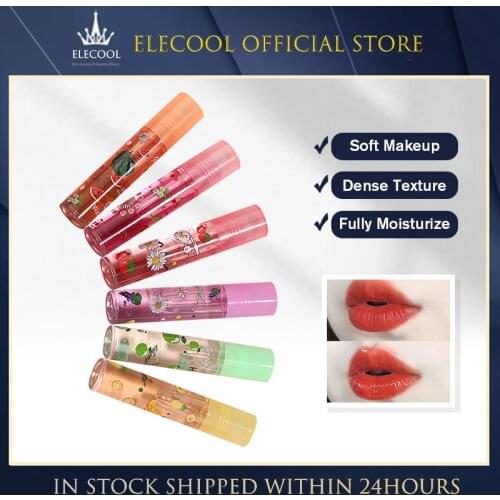 Mirror Water Gloss Lip Glaze Transparent Glass Fruit Colorless Lip Gloss Lip Oil Lipstick 6 Colors Are Shipped Randomly TSLM1