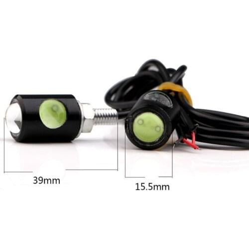 1Pair Universal Motorcycle LED Mini Turn Signal Eagle Eye Shape Turn Indicators E7CA