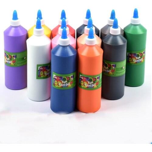 500ml Acrylic Paint Child Safe Non-toxic Washable Oil Paint Painting Graffiti Finger Painting Wall Painting Watercolor Paint