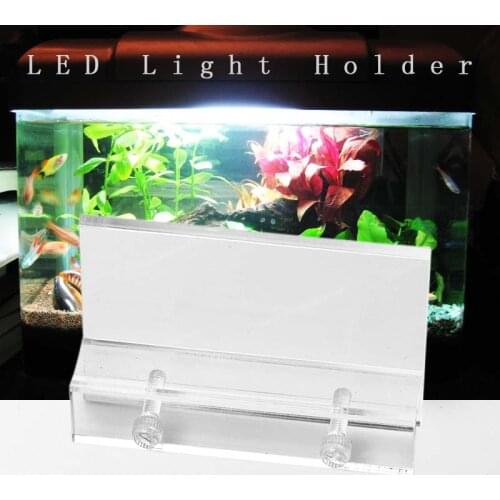 Aquarium Clear Fish Tank LED Light Holder Lamp Fixtures Support Stands Hang Box Aquatic Fish Tank Lighting Accessories