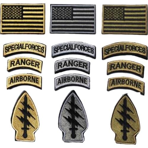 Special Qualification Embroidery Badge 3d Lightning Embroidered Badge With Scrub Military Camouflage Cloth Feeding Arm (1=5pc)