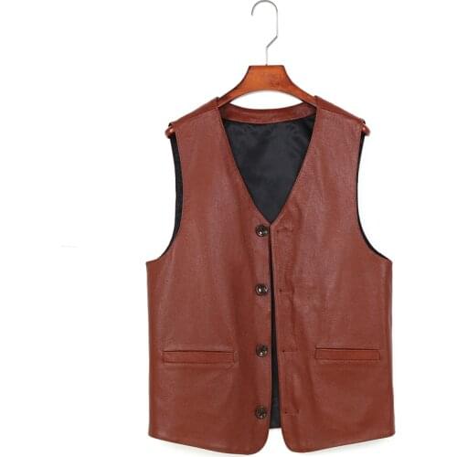 BOUSSAC Men's Leather Vests