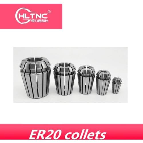 1PC ER20 collets 1mm-13mm High Precision 0.008mm accuracy ER20 Spring Collet Suitable for ER Collet Chuck Holder
