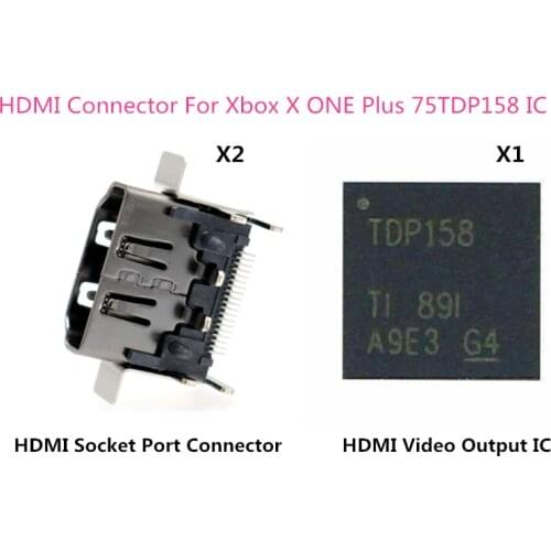 HDMI IC Control Chip TDP158 Chipset QFN40 TDP158RSBR for Xbox One X Console Motherboard HDMI Port Socket Jack Connector