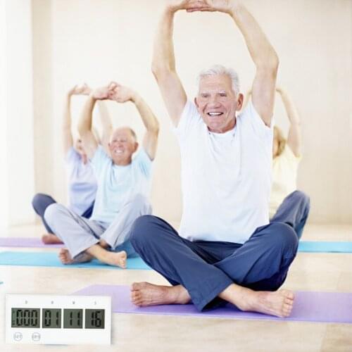 Digital Countdown Days Timer Touch key Kitchen Timer 999 Days Countdown Timer Voice reminder (White)