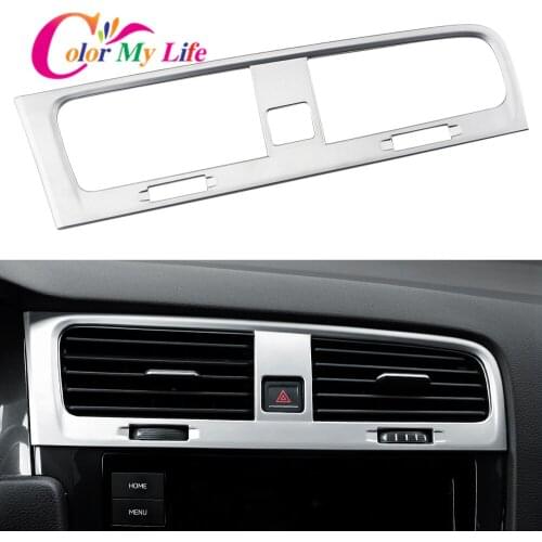 Color My Life ABS Interior Car Center Air Vent Outlet Cover Trim Sticker for Volkswagen VW Golf 7 MK7 7.5 MK7.5 LHD 2013 - 2019