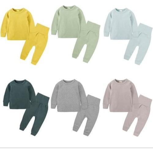 2020 Kids Tales Autumn Teenager Loungewear Older Children Pajamas set Boys Girls Sleepwear 140cm 150cm 160cm