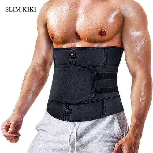 Men Waist Trainer for Weight Loss Tummy Control Compression Shapewear Body Shaper Sweat Fitness Sauna Slimming Belt Belly Corset