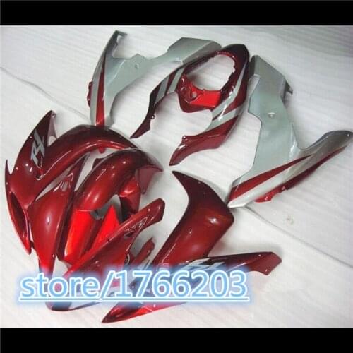 For YZF R1 04-06 red silver YZFR1 YZF1000 04 05 06 YS1976 YZF-R1 red silvery 2004 2005 2006 Fairings