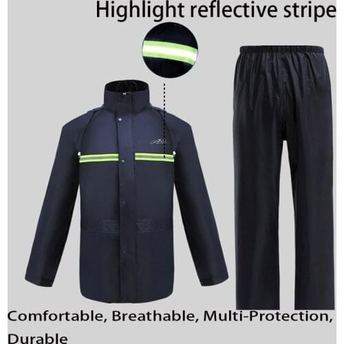 Paradise Raincoat Rainpants Suit Electric Bike Motorcycle Full Body Protection Waterproof Split Cap Take Away Men and Women Both