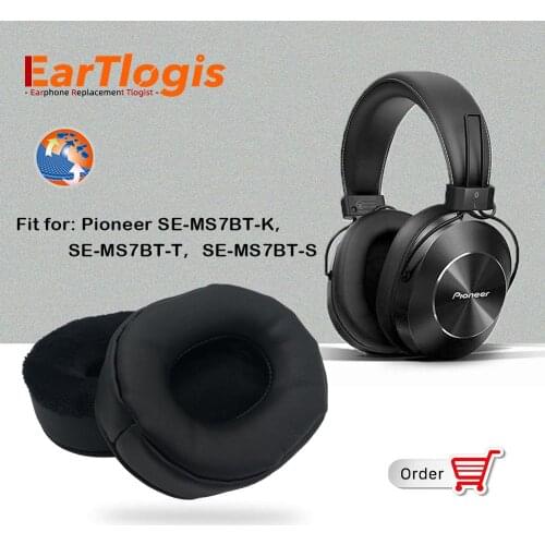EarTlogis Replacement Ear Pads for Pioneer SE-MS7BT-K SE-MS7BT-S Headset Parts Earmuff Cover Cushion Cups Pillow