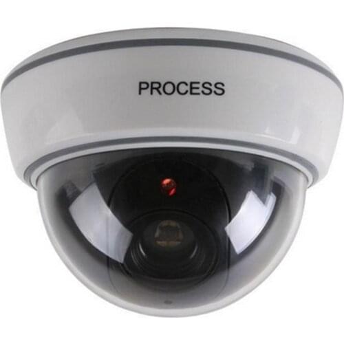Dome Camera Fake Dummy Simulation Camera Safely Security Surveillance Camera Red LED Blinking Light Camera Indoor Outdoor