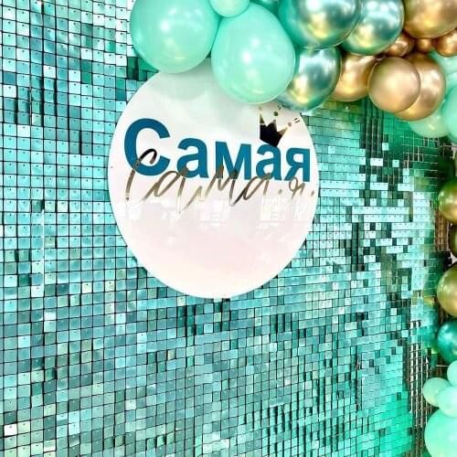 Shimmer Wall Wedding Backdrop Background Sequin Panel Rose Gold Window Decoration Custom Adverting Shiny Silver Square Glam Shop
