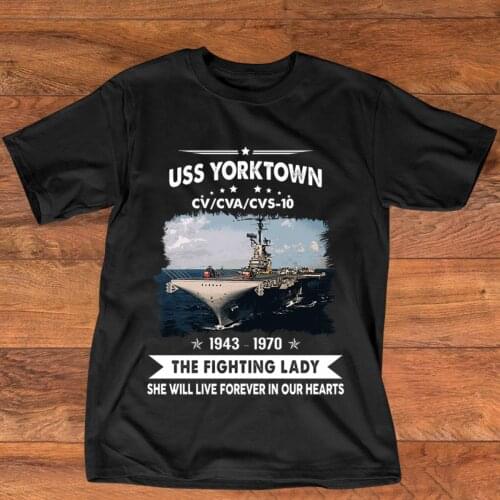 Navy Veteran Proud -USS Yorktown CV/CVA/CVS 10 Photo Printed Mens T-Shirt. Summer Cotton Short Sleeve O-Neck Unisex T Shirt New