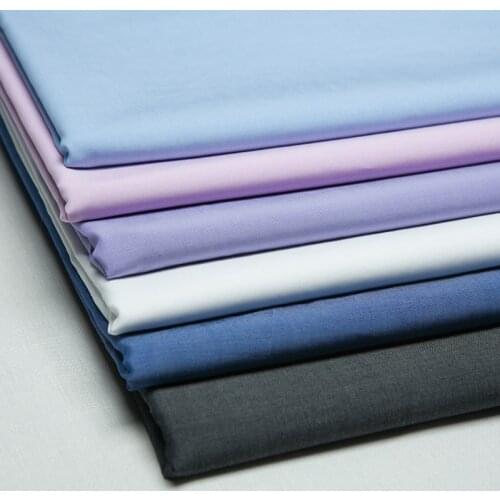 Yarn-dyed solid pure cotton fabric/black/white/pink/purple/blue denim color for shirt,dress,skirt,child,man,craft by the yard