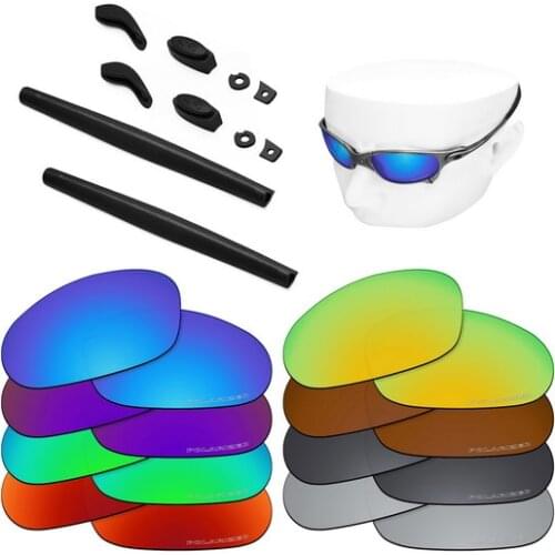 OOWLIT Anti-Sea Water Replacement Lenses&Rubber Kit for-Oakley Juliet Etched Polarized Sunglasses