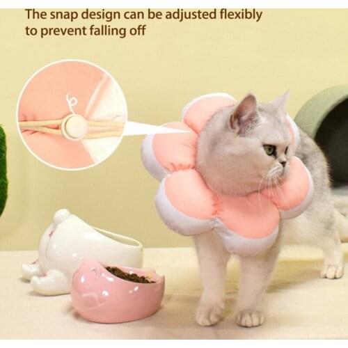 Pet Cat Dog Collar Adjustable Dog Neck Collar Cute Flower Soft Kitten Puppy Product Pets Waterproof Headgear