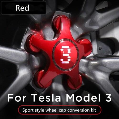 Suitable for Tesla model 3 hub cover modification accessories hub marking hub screw cap decoration
