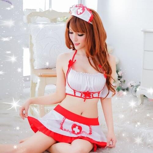 Sexy Costumes Women Cosplay Nurse Uniform Lenceria Sexy Lingerie Hot Perspective Babydoll Chemise Erotic Lingerie For Women