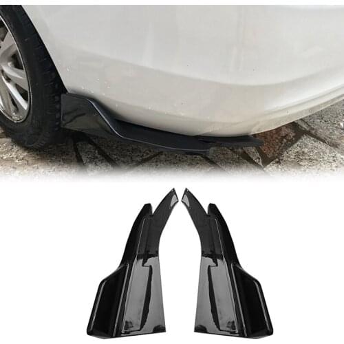 Universal Car Rear Bumper Lip Wrap Angle LK Type Splitters Diffuser Spoiler Body Kit Scratch Protector