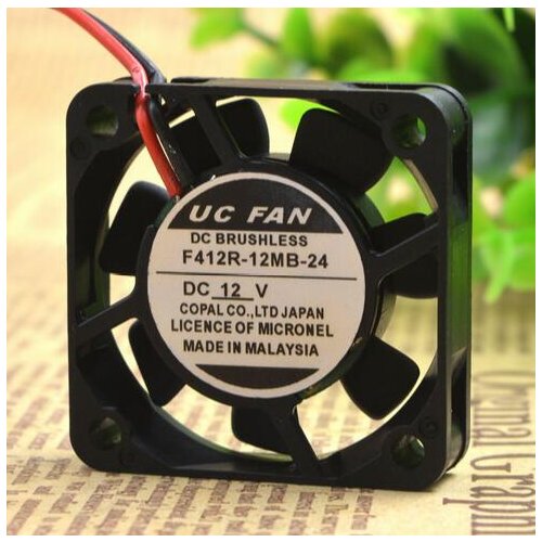 UC FAN DC12V 4010 4CM DC fan F412R-24MB-11 2 wire silent cooling fan