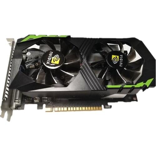 GTX1050Ti Video Card 4G DDR5 Graphics Cards Computer Desktop Graphics Cards Double Fan Gaming Graphics Card