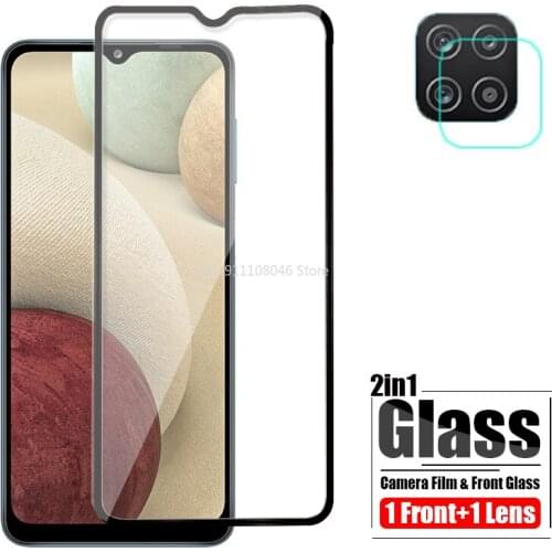 For Samsung Galaxy A12 Protective Glass Safety Front Screen Protector For Samsung A12 2020 Camera Lens Protection Film Black HD