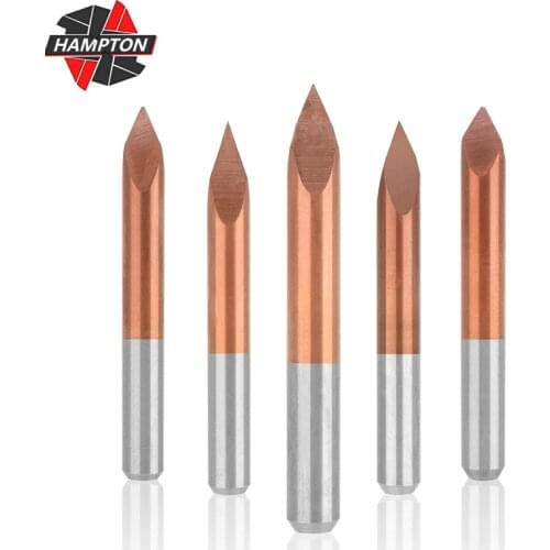 10pcs 3.175mm Shank 3 Edge Pyramid Engraving Bits 20-90 Degrees Tip 0.1-0.3mm 3D Milling Cutter TiCN Coating Carving Bits